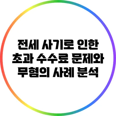 전세 사기로 인한 초과 수수료 문제와 무혐의 사례 분석